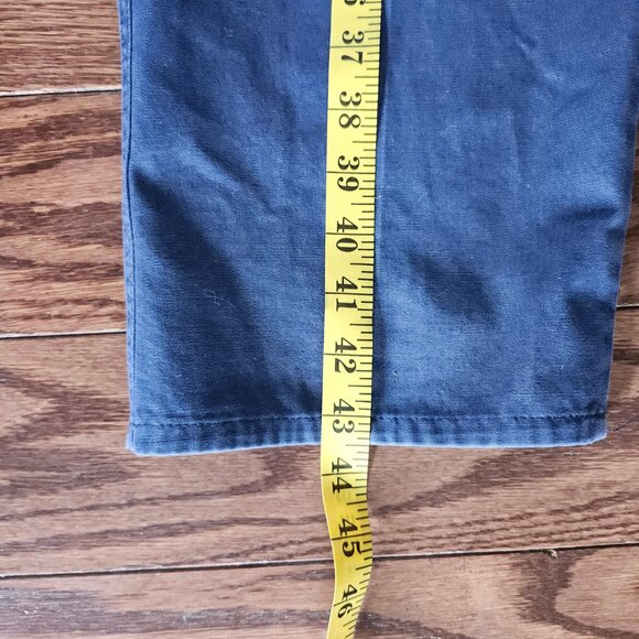 Vintage 90s Anchor Bay Blue Pants Size 33x34 Elastic Waist Made in USA Soft Casu - Picture 9 of 11